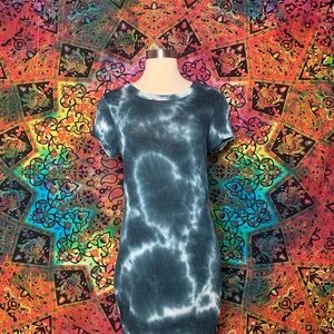 Blue Tye-Dye Dress